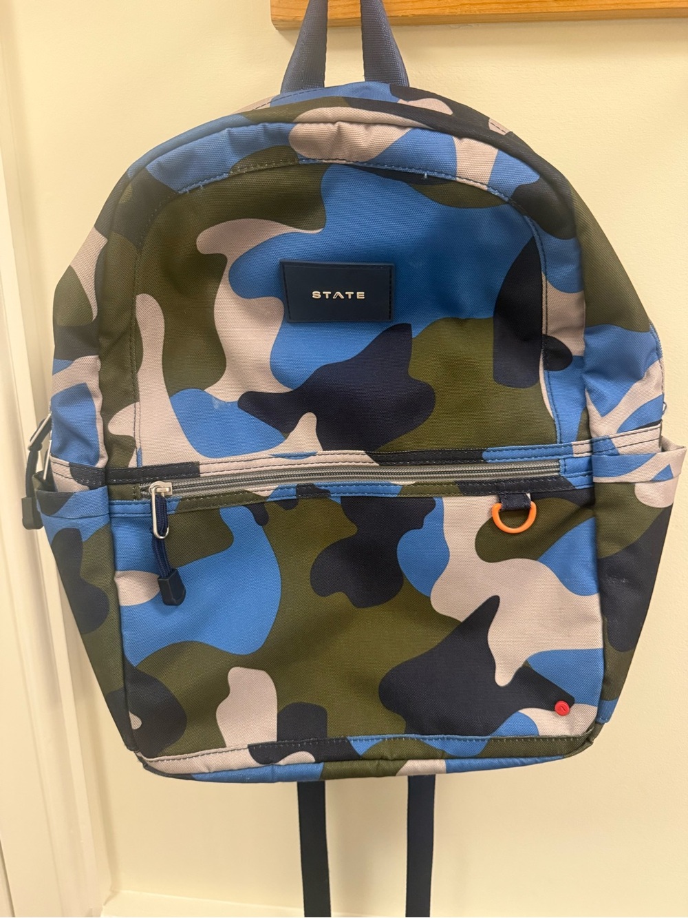 STATE Kane Blue, Green & Gray Camo Backpack